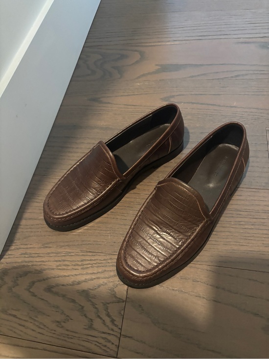 Tony Bianco Shoes - Tony Bianco ZOE BROWN ANGUILLE Brown Leather Slip-On Loafers